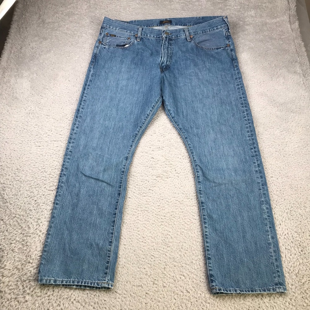 Polo Ralph Lauren Varick Slim Straight Jeans Mens 38 (39x30) Blue‎ Cotton Denim